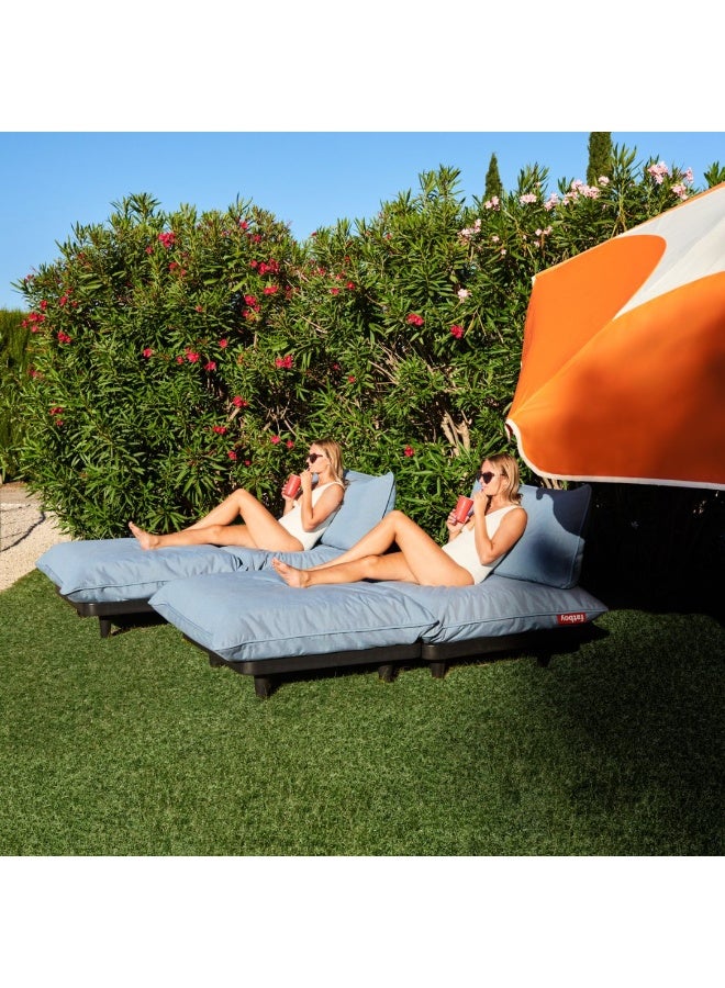 Fatboy Paletti Outdoor Daybed Lounge Set | 2 seater sofa set | Use: Indoor/Outdoor | UV-resistant, high UV-grade | Water & stain resistant | 1 x Middle seat | 1 x Hocker | 190x100x90 cm | Mist - Image 3